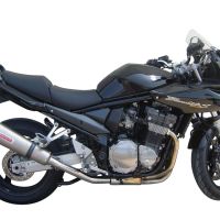Exhaust compatible with Suzuki Gsf 1200 Bandit - S 2005-2006, Gpe Ann. titanium, Slip-on exhaust including removable db killer and link pipe 