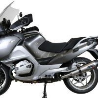 Exhaust compatible with Bmw R1200RT 2009-2013, Gpe Ann. titanium, Slip-on exhaust including removable db killer and link pipe 