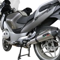 Exhaust compatible with Bmw R1200RT 2009-2013, Gpe Ann. titanium, Slip-on exhaust including removable db killer and link pipe 