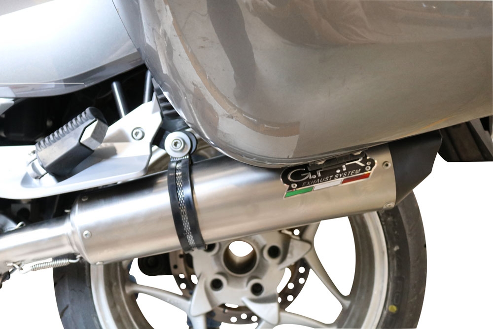 Exhaust compatible with Bmw R1200R 2006-2010, Gpe Ann. titanium, Slip-on exhaust including removable db killer and link pipe 