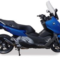 Exhaust compatible with Bmw C600 Sport 2012-2016, Gpe Ann. Poppy, Slip-on exhaust including removable db killer and link pipe 