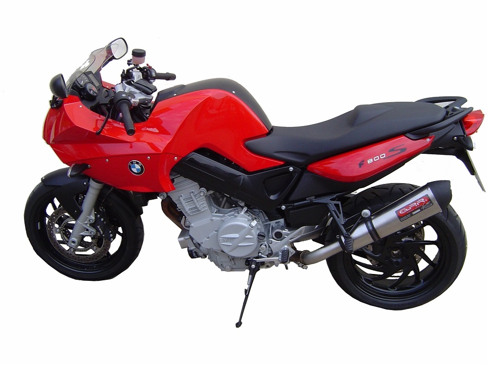 Exhaust compatible with Bmw F800 F800S F800ST 2006-2011, Gpe Ann. titanium, Slip-on exhaust including removable db killer and link pipe 