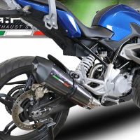 Pot echappement compatible avec Bmw G 310 R 2022-2024, Gpe Ann. Poppy, Pot échappement complet, non légal pour les pays de l'UE, avec db killer amovible 