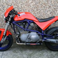 Exhaust compatible with Buell S1 Lightning 1999-2002, Gpe Ann. Poppy, Slip-on exhaust including removable db killer and link pipe 