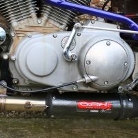 Exhaust compatible with Buell S1 Lightning 1999-2002, Gpe Ann. Poppy, Slip-on exhaust including removable db killer and link pipe 