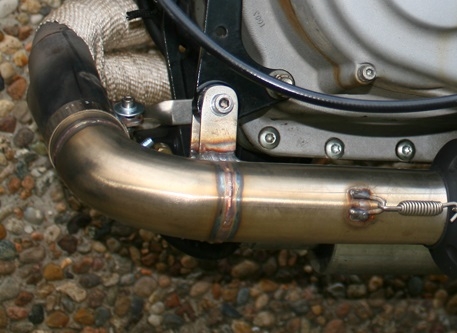 Exhaust compatible with Buell S1 Lightning 1999-2002, Gpe Ann. Poppy, Slip-on exhaust including removable db killer and link pipe 