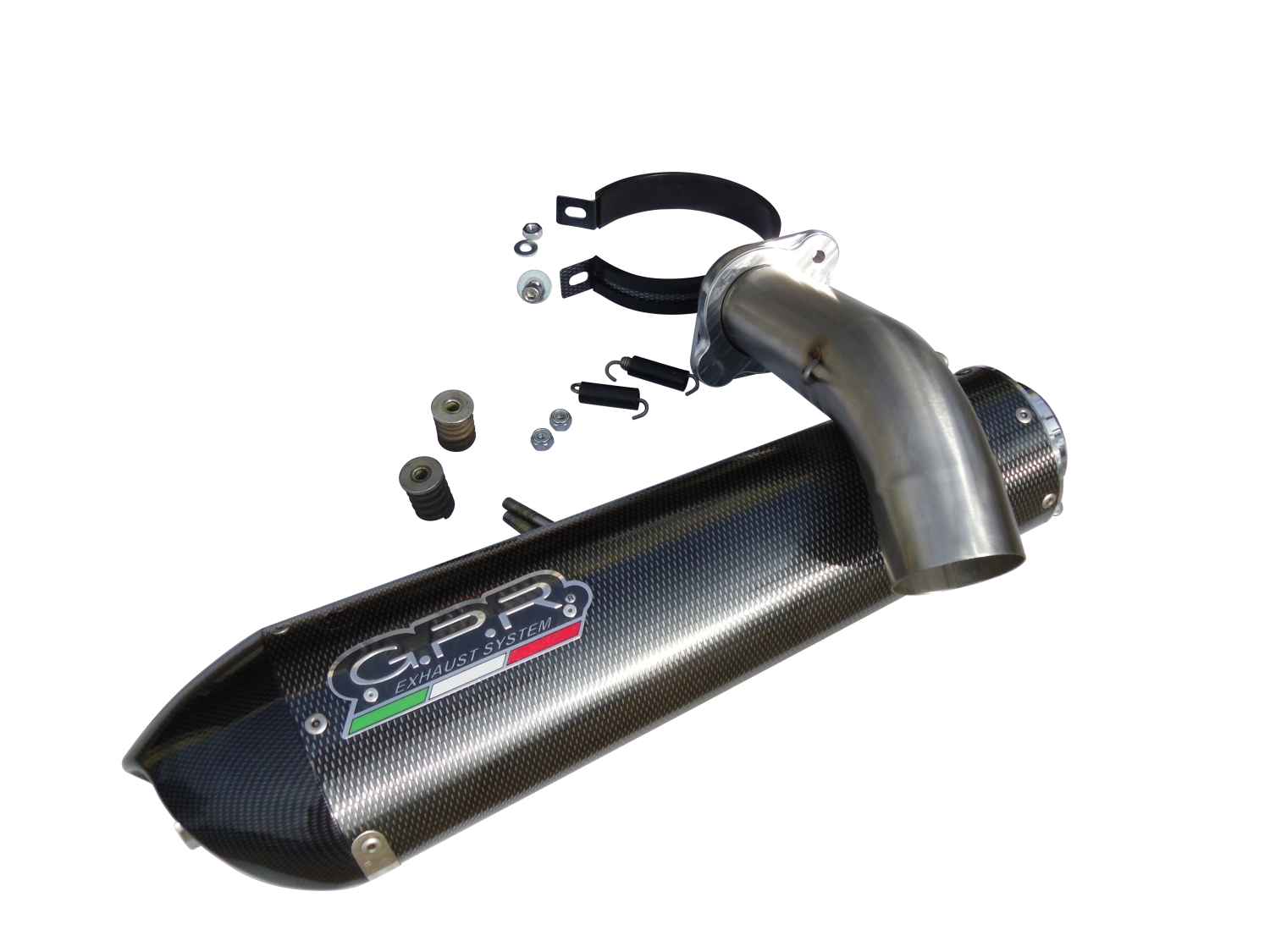 Exhaust compatible with Can Am Spyder 1000 Rs - RSs 2013-2016, Gpe Ann. Poppy, Slip-on exhaust including removable db killer and link pipe 