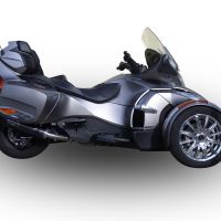 Exhaust compatible with Can Am Spyder 1000 Rs - RSs 2013-2016, Gpe Ann. Poppy, Slip-on exhaust including removable db killer and link pipe 