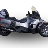 Exhaust compatible with Can Am Spyder 1000 Rs - RSs 2013-2016, Gpe Ann. titanium, Slip-on exhaust including removable db killer and link pipe 