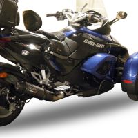 Exhaust compatible with Can Am Spyder 1000 Gs 2007-2009, Gpe Ann. Poppy, Slip-on exhaust including removable db killer and link pipe 