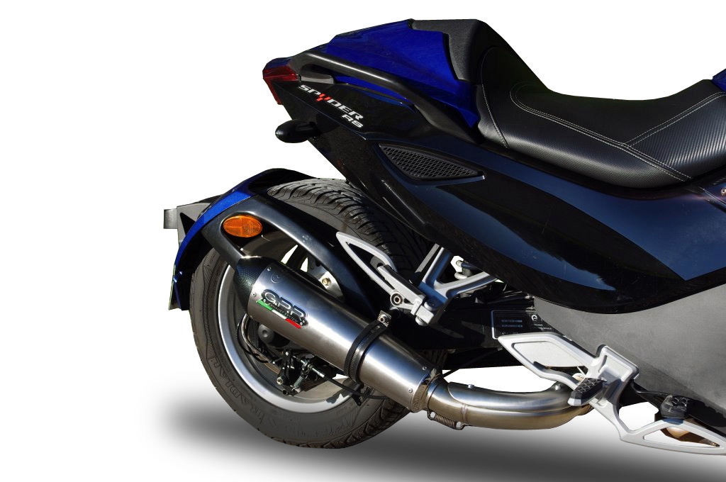 Exhaust compatible with Can Am Spyder Rs 1000 2008-2012, Gpe Ann. titanium, Slip-on exhaust including removable db killer and link pipe 