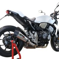 Exhaust compatible with Honda CB1000R 2018-2020, GP Evo4 Titanium, Slip-on exhaust including removable db killer and link pipe 