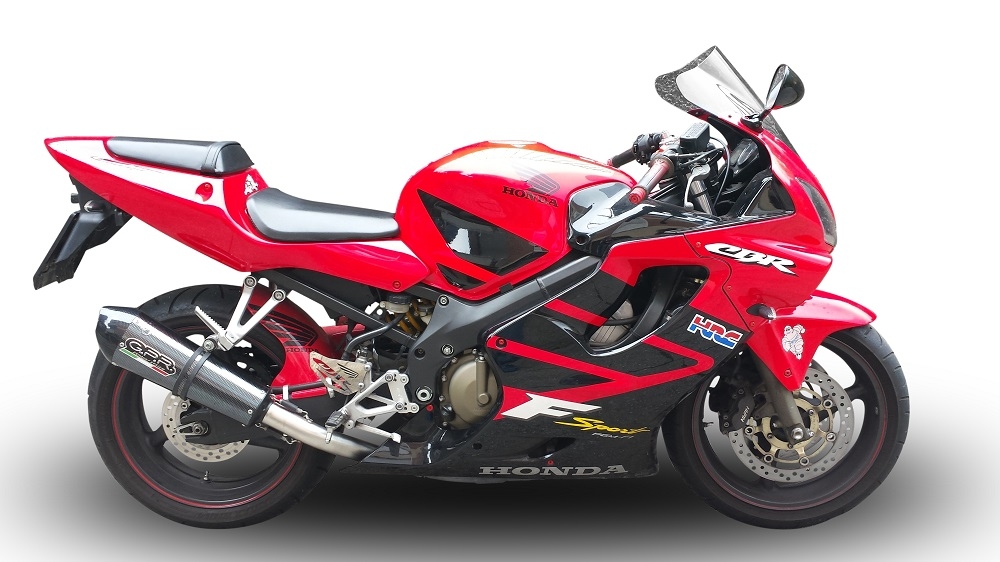 Exhaust compatible with Honda CBR600F4i - Sport 2001-2007, Gpe Ann. Poppy, Slip-on exhaust including removable db killer and link pipe 