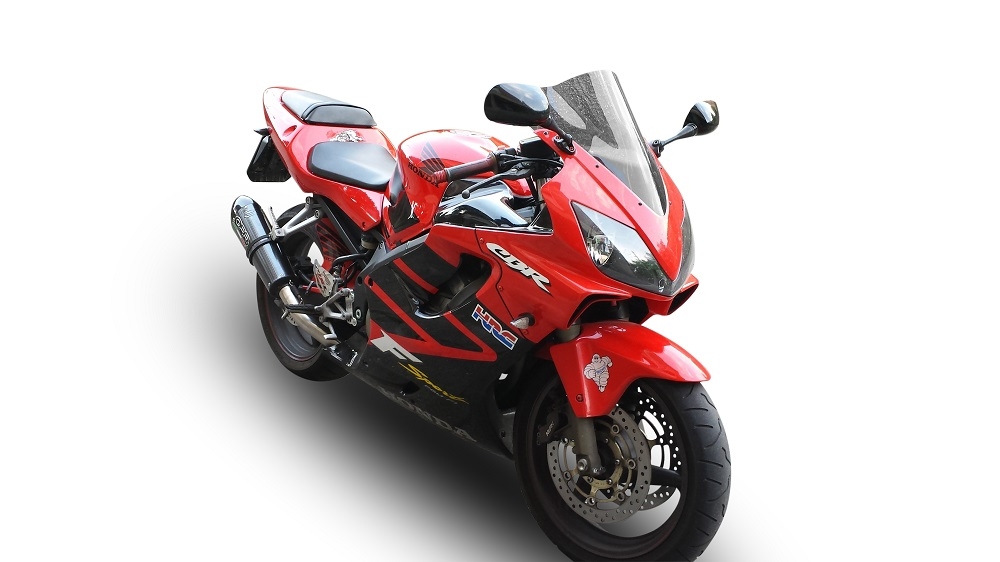 Exhaust compatible with Honda CBR600F4i - Sport 2001-2007, Gpe Ann. Poppy, Slip-on exhaust including removable db killer and link pipe 