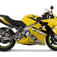 Pot echappement compatible avec Honda Cbr 600 F - Sport 2001-2007, Gpe Ann. titanium, Échappement légal, homologué,silencieux avec db killer amovible et tuyau de liaison spécifique 