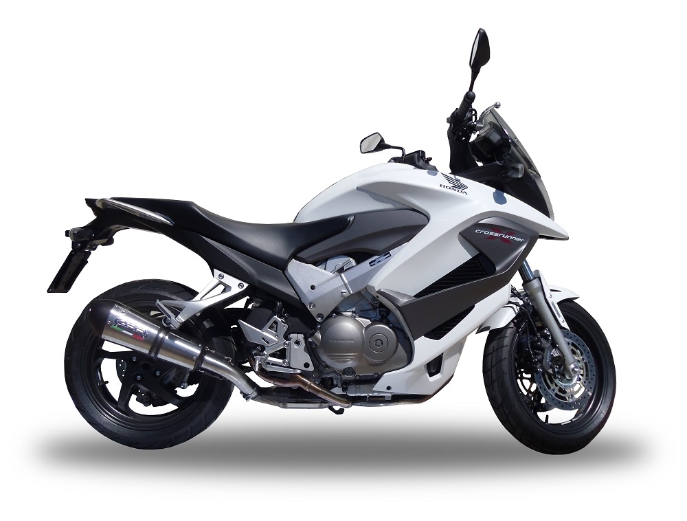 Exhaust compatible with Honda Crossrunner 800 VFR800X 2011-2014, Gpe Ann. titanium, Slip-on exhaust including removable db killer and link pipe 