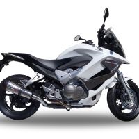 Exhaust compatible with Honda Crossrunner 800 VFR800X 2011-2014, Gpe Ann. titanium, Slip-on exhaust including removable db killer and link pipe 