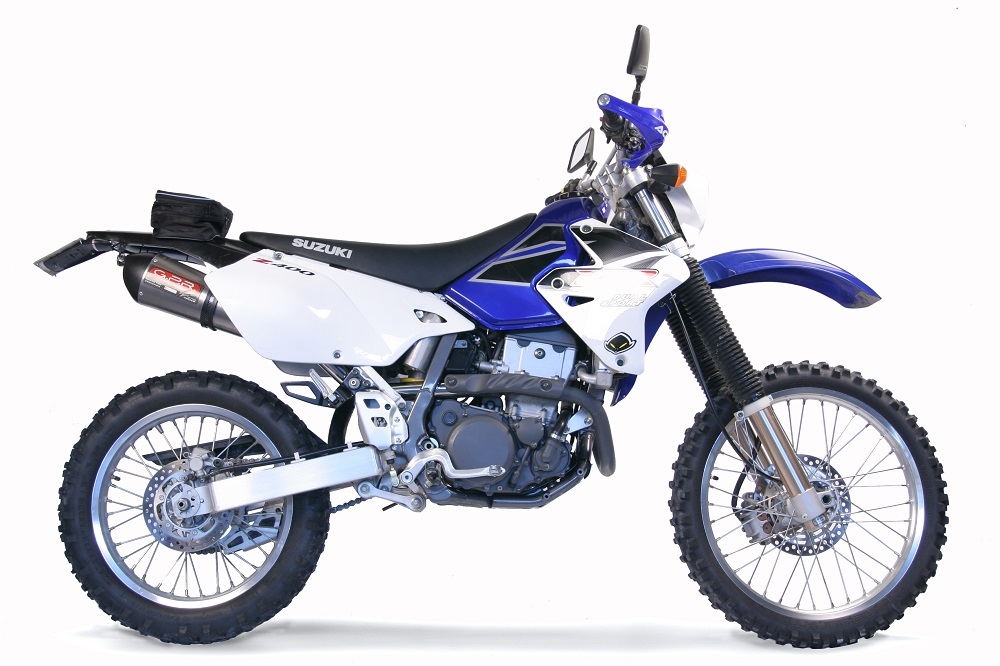 Pot echappement compatible avec Kawasaki KLX 400 R 2003-2004, Gpe Ann. titanium, Échappement légal, homologué,silencieux avec db killer amovible et tuyau de liaison spécifique 
