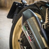 Exhaust compatible with Ducati Scrambler 803 2015-2016, Gpe Ann. Poppy, Slip-on exhaust including removable db killer and link pipe 