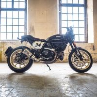 Pot echappement compatible avec Ducati Scrambler 800 2017-2020, Gpe Ann. Titanium, Pot Echappement homologué pour les marchés non européens 
