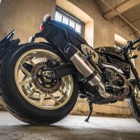 Pot echappement compatible avec Ducati Scrambler 800 2017-2020, Gpe Ann. Titanium, Pot Echappement homologué pour les marchés non européens 