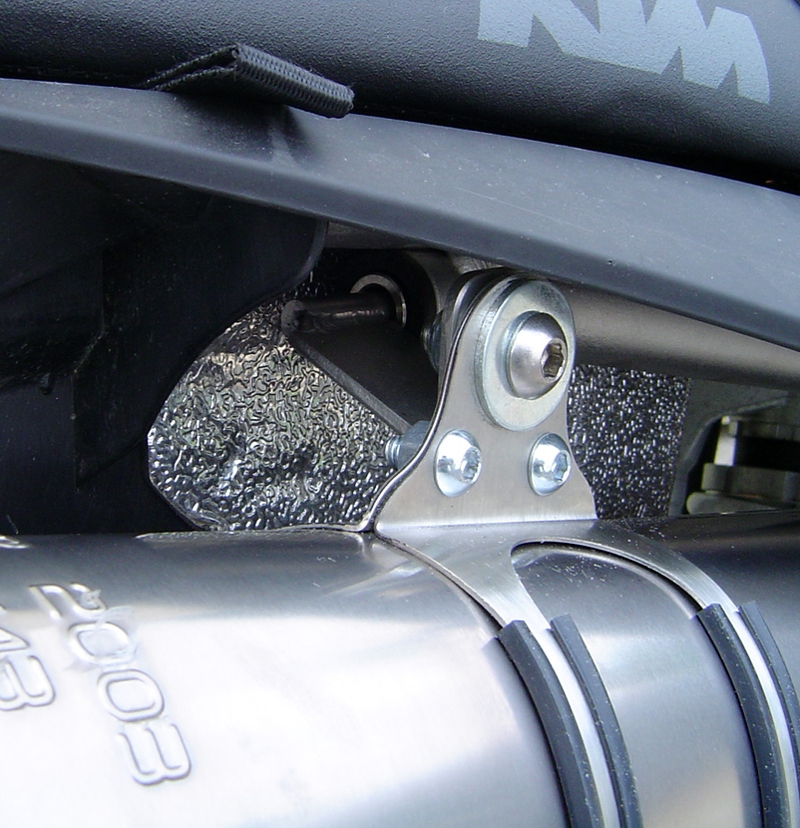 Exhaust compatible with Ktm 990 Superduke R 2004-2012, Gpe Ann. titanium, Dual slip-on including removable db killers and link pipes 