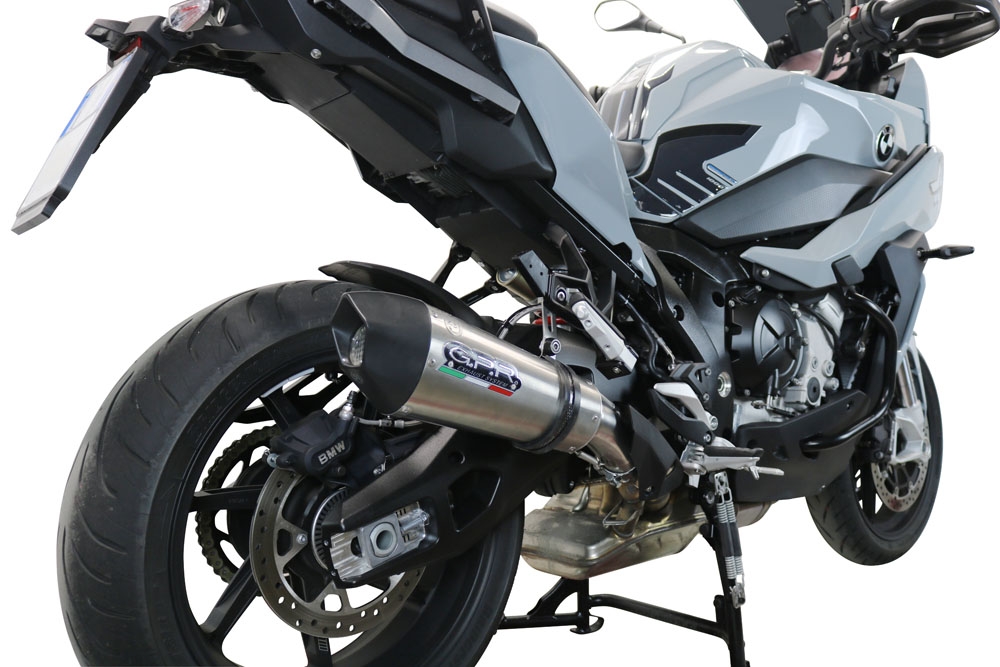 Exhaust compatible with Bmw S1000XR 2020-2025, GP Evo4 Titanium, Slip-on exhaust including removable db killer and link pipe 