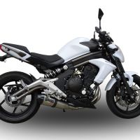 Exhaust compatible with Kawasaki ER-6N 2012-2016, Gpe Ann. titanium, Full system exhaust, including removable db killer 