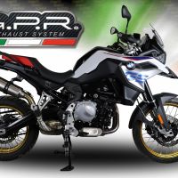 Exhaust compatible with Bmw F850GS - Adventure 2018-2020, GP Evo4 Titanium, Slip-on exhaust including removable db killer and link pipe 