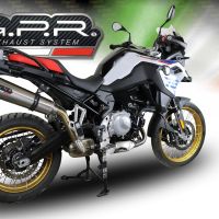 Exhaust compatible with Bmw F850GS - Adventure 2018-2020, GP Evo4 Titanium, Slip-on exhaust including removable db killer and link pipe 