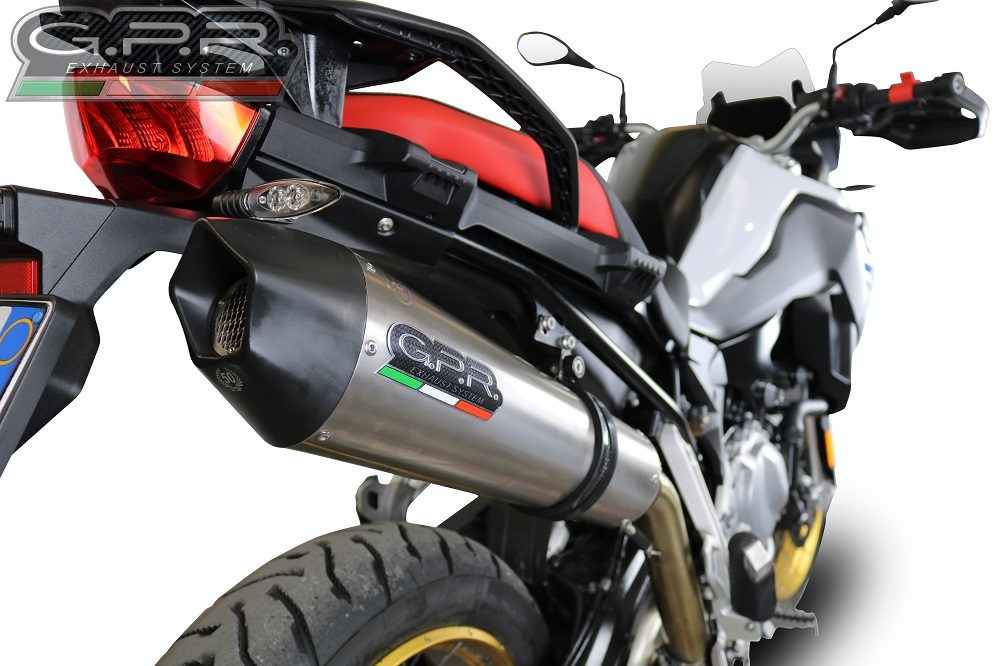 Exhaust compatible with Bmw F850GS - Adventure 2018-2020, GP Evo4 Titanium, Slip-on exhaust including removable db killer and link pipe 