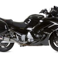 Pot echappement compatible avec Yamaha Fjr 1300 2006-2016, Gpe Ann. titanium, Paire de pot d'échappement homologuées, livrées avec db killer amovible et raccords spécifiques 