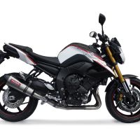 Pot echappement compatible avec Yamaha Fz 8 2010-2016, Gpe Ann. titanium, Échappement légal, homologué,silencieux avec db killer amovible et tuyau de liaison spécifique 