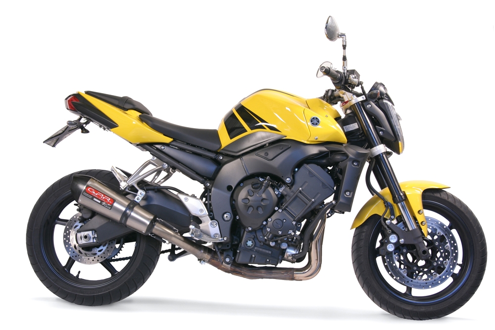 Pot echappement compatible avec Yamaha Fz.1 - Fazer 1000 2006-2014, Gpe Ann. titanium, Échappement légal, homologué,silencieux avec db killer amovible et tuyau de liaison spécifique 