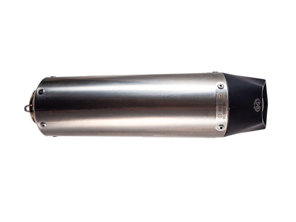 Pot echappement compatible avec Suzuki Sv 650 - S 1999-2002, Gpe Ann. titanium, Pot échappement homologué et légal, silencieux avec mi-collecteur y db killer amovible 