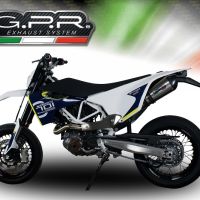 Pot echappement compatible avec Husqvarna Supermoto 701 2017-2020, Gpe Ann. Titanium, Pot Echappement homologué pour les marchés non européens 