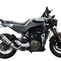 Pot echappement compatible avec Husqvarna Vitpilen 401 2021-2023, GP Evo4 Titanium, Échappement légal, homologué,silencieux avec db killer amovible et tuyau de liaison spécifique 
