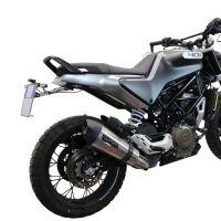 Pot echappement compatible avec Husqvarna Vitpilen 401 2021-2023, GP Evo4 Titanium, Échappement légal, homologué,silencieux avec db killer amovible et tuyau de liaison spécifique 