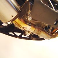 Exhaust compatible with Cf Moto Nk 650 2012-2016, Gpe Ann. Poppy, Slip-on exhaust including removable db killer and link pipe 