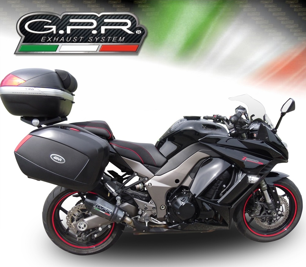 Pot echappement compatible avec Kawasaki Z 1000 2010-2013, Gpe Ann. Poppy, Paire de pot d'échappement homologuées, livrées avec db killer amovible et raccords spécifiques 