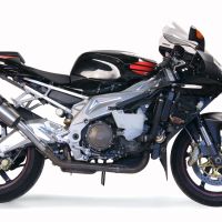 Exhaust compatible with Aprilia Rsv 1000 R Factory 2006-2010, Gpe Ann. titanium, Dual slip-on including removable db killers and link pipes 