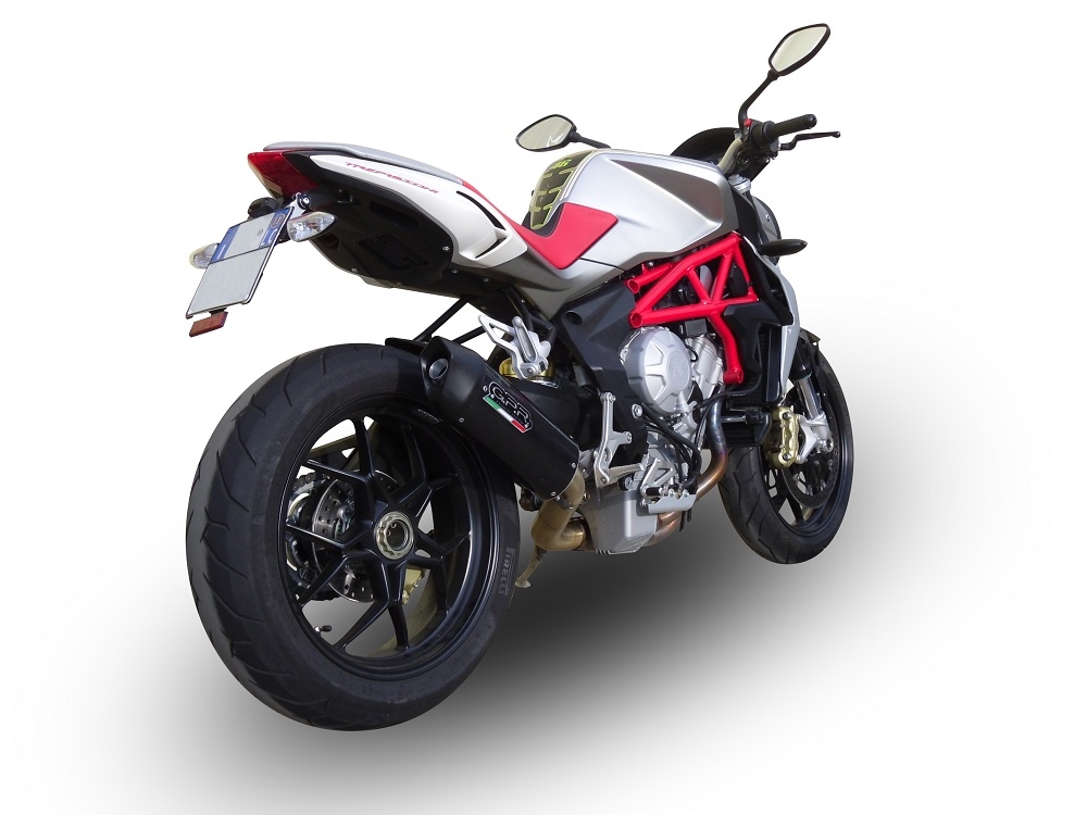 Pot echappement compatible avec Mv Agusta F3 800 2017-2020, Gpe Ann. Poppy, Pot Echappement homologué pour les marchés non européens 