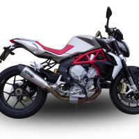 Pot echappement compatible avec Mv Agusta Brutale 800 Dragster 2017-2020, Gpe Ann. titanium, Pot Echappement homologué pour les marchés non européens 