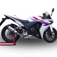 Exhaust compatible with Honda CBR500R 2019-2022, GP Evo4 Titanium, Slip-on exhaust including removable db killer and link pipe 
