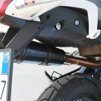 Exhaust compatible with Moto Morini Gran passo 1200 2008-2011, Gpe Ann. titanium, Slip-on exhaust including removable db killer and link pipe 
