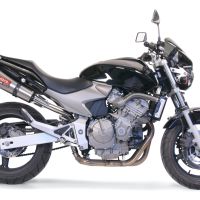 Exhaust compatible with Honda CB600F Hornet 2003-2006, Gpe Ann. titanium, Slip-on exhaust including removable db killer and link pipe 