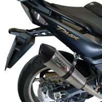 Pot echappement compatible avec Yamaha T-Max 530 2012-2016, Gpe Ann. titanium, Pot échappement complet, non légal pour les pays de l'UE, avec db killer amovible 