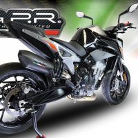 Pot echappement compatible avec Ktm Duke 790 2021-2024, GP Evo4 Black Titanium, Échappement légal, homologué,silencieux avec db killer amovible et tuyau de liaison spécifique 