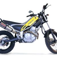 Exhaust compatible with Yamaha Tricker 250 2005-2008, Gpe Ann. titanium, Full system exhaust, including removable db killer 