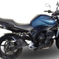 Pot echappement compatible avec Yamaha Fz6 600-Fazer S1-S2 2004-2013, Gpe Ann. titanium, Paire de pot d'échappement homologuées, livrées avec db killer amovible et raccords spécifiques 
